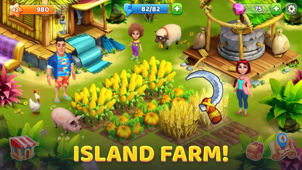 Download Bermuda Adventure Island Farm MOD APK